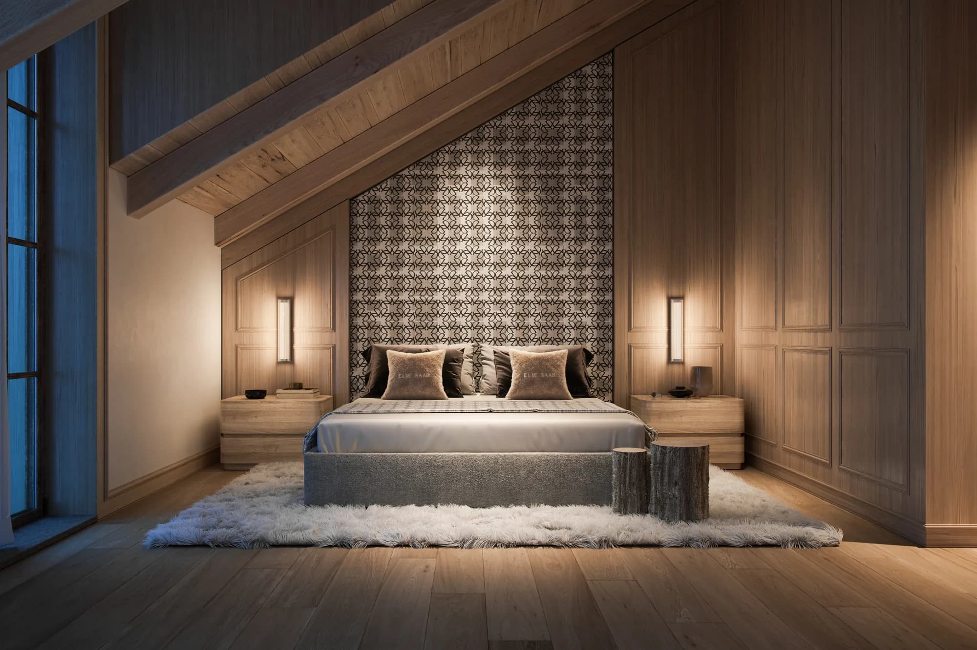 ELIE SAAB-designed bedroom